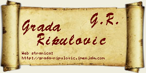 Grada Ripulović vizit kartica